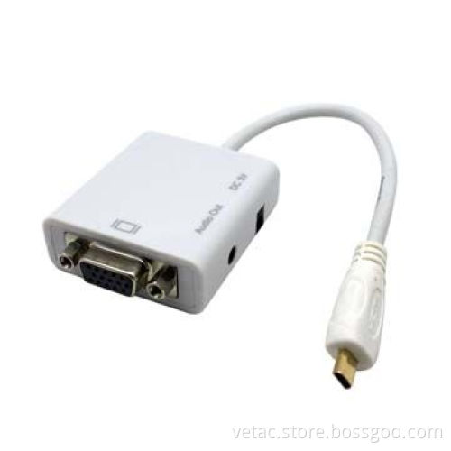 Micro HDMI to VGA with Audio Converter